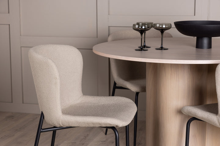Modesto & Olivia Matgrupp Beige/Vitputsad