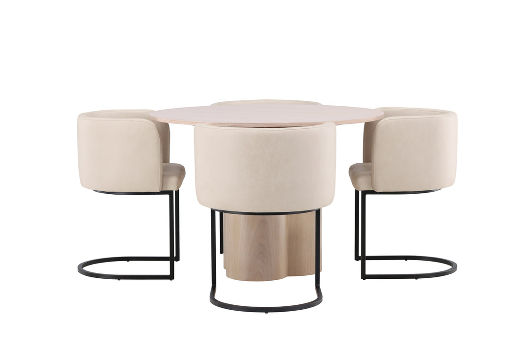 Olivia & Simrishamn Matgrupp Vitputsad/Beige