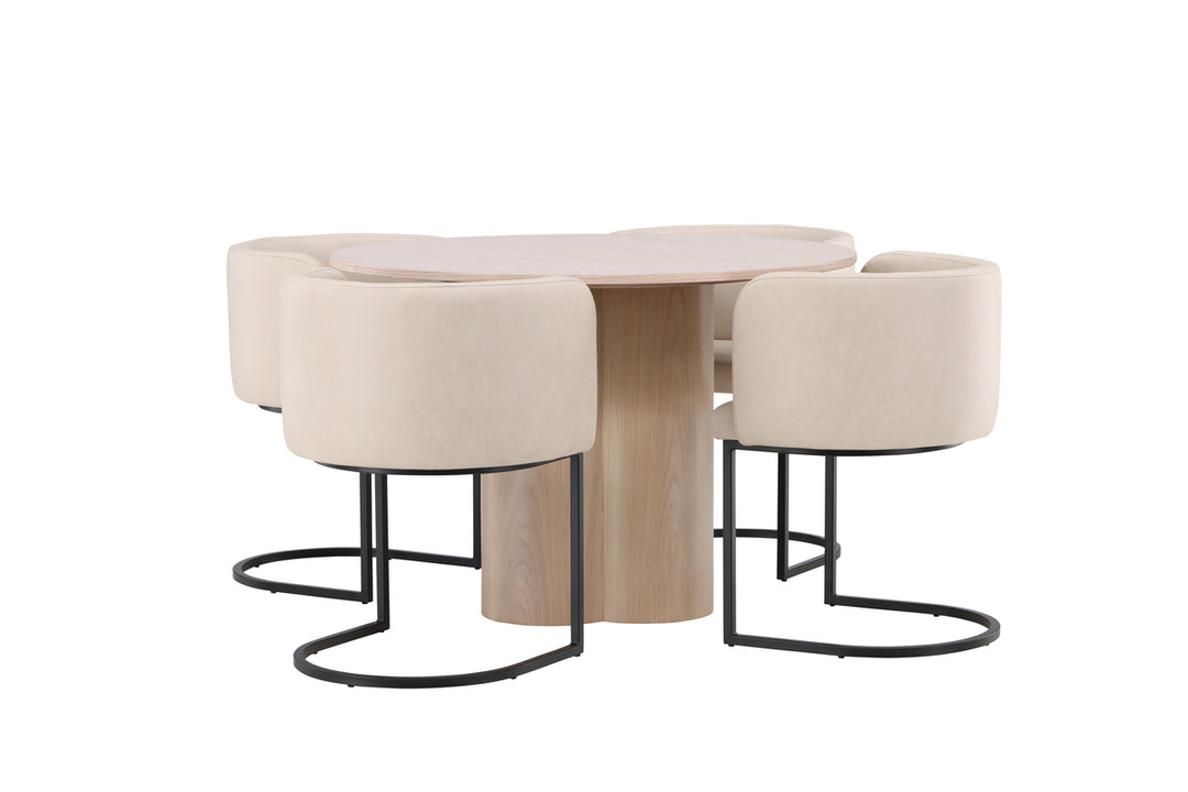 Olivia & Simrishamn Matgrupp Vitputsad/Beige