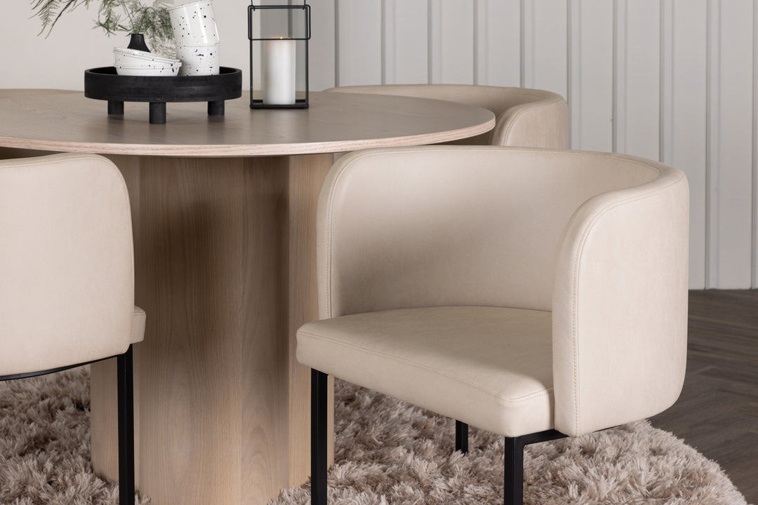 Olivia & Simrishamn Matgrupp Vitputsad/Beige