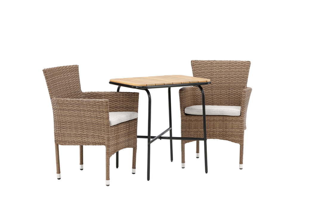Malina & Holmbeck Matstolar Natur + Cafebord Natur