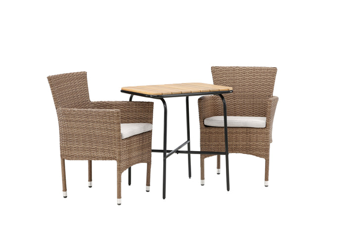 Malina & Holmbeck Matstolar Natur + Cafebord Natur
