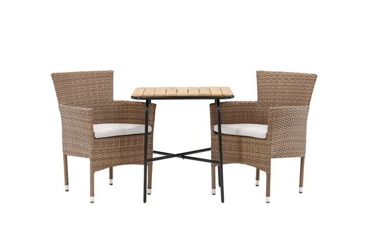 Malina & Holmbeck Matstolar Natur + Cafebord Natur