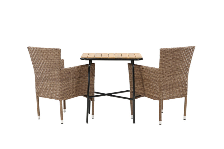 Malina & Holmbeck Matstolar Natur + Cafebord Natur