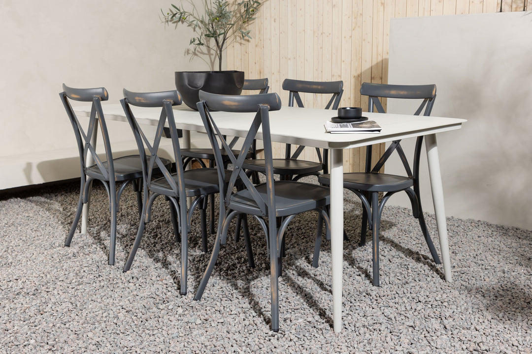 Lina & Tablas Matgrupp Beige/Mörkgrå