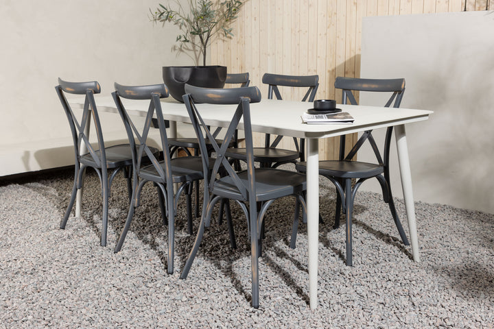 Lina & Tablas Matgrupp Beige/Mörkgrå