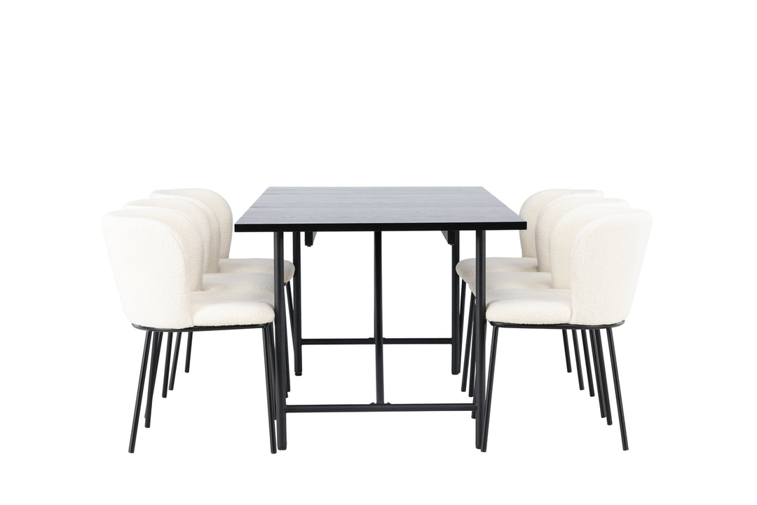 Astrid & Edina Matgrupp Svart/Vit