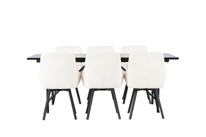 Astrid & Rosie Matgrupp Svart/Beige