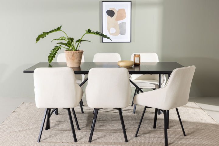 Astrid & Rosie Matgrupp Svart/Beige
