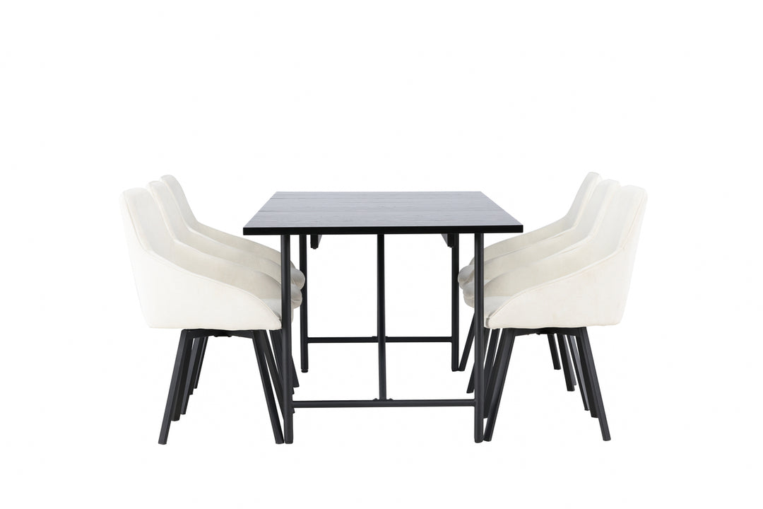 Astrid & Rosie Matgrupp Svart/Beige