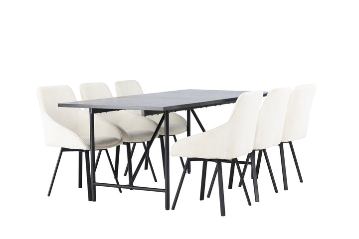 Astrid & Rosie Matgrupp Svart/Beige