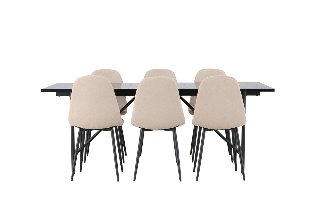Astrid & Polar Matgrupp Svart/Beige
