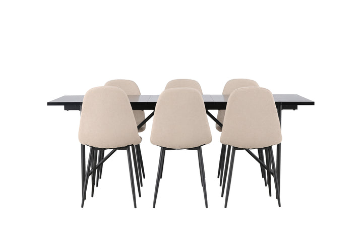 Astrid & Polar Matgrupp Svart/Beige