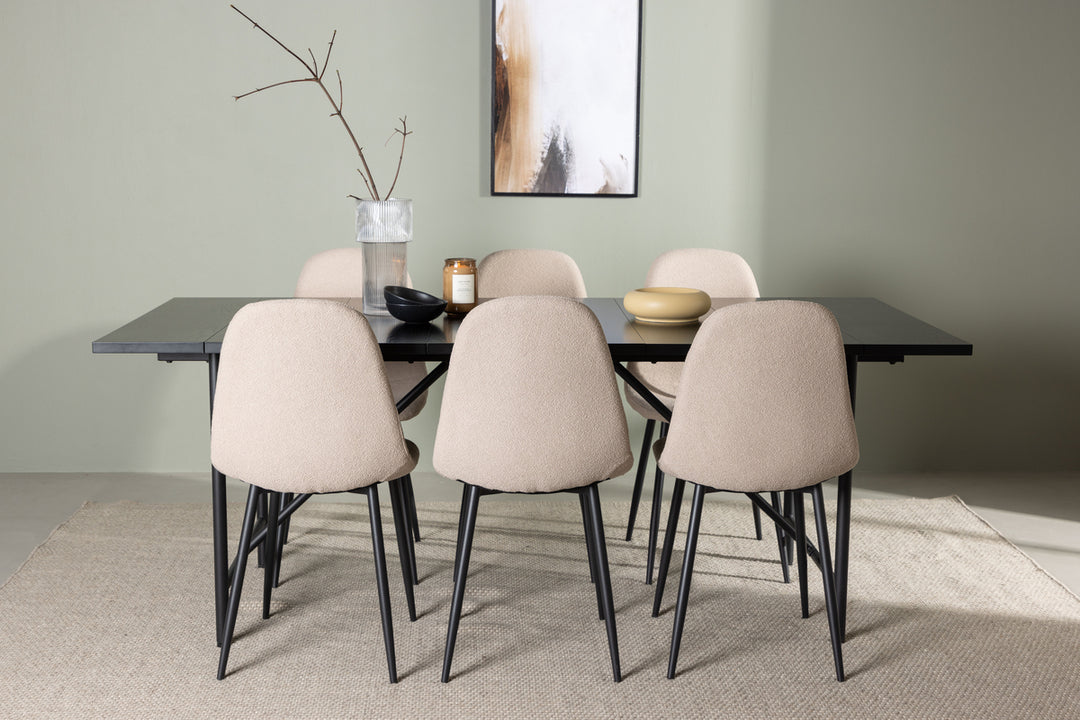 Astrid & Polar Matgrupp Svart/Beige