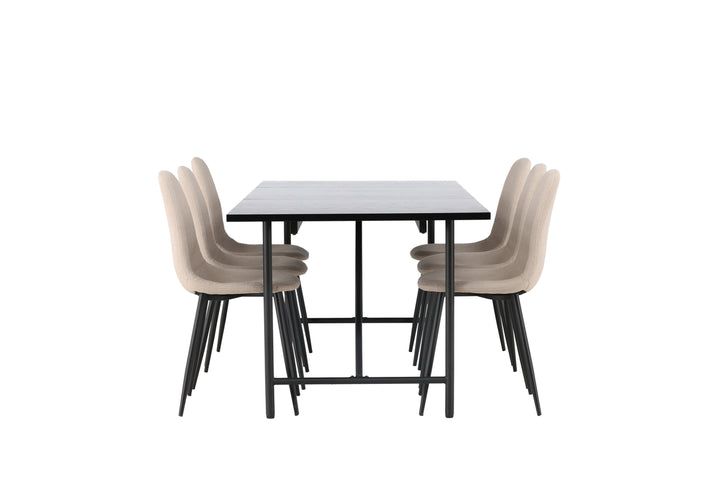 Astrid & Polar Matgrupp Svart/Beige