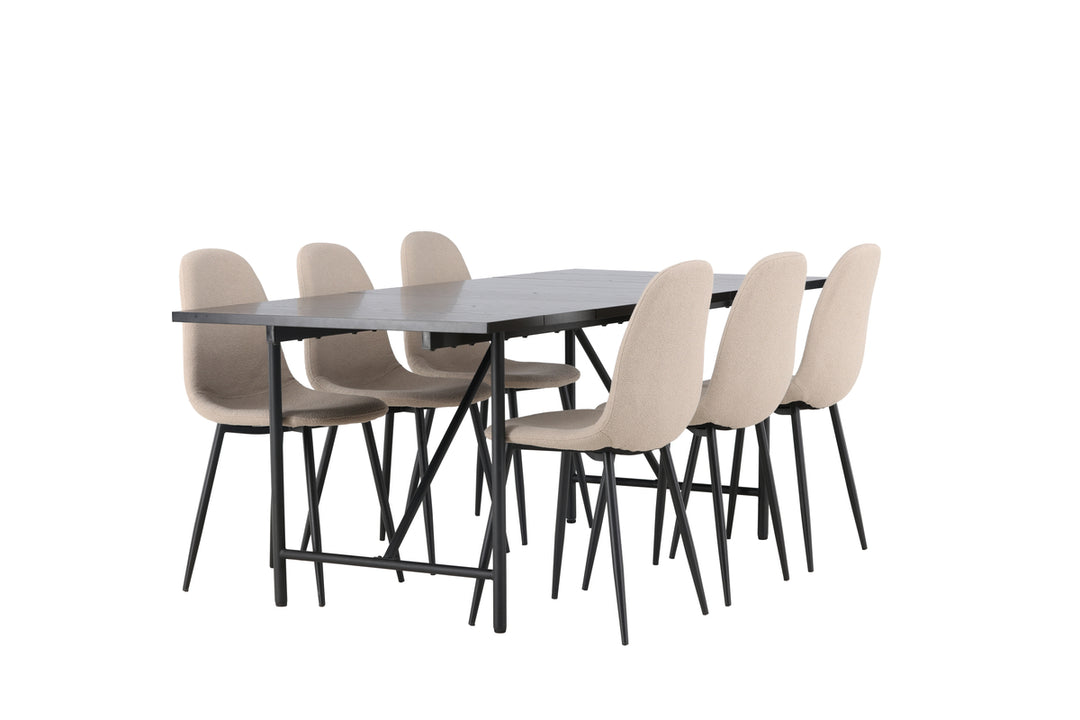 Astrid & Polar Matgrupp Svart/Beige