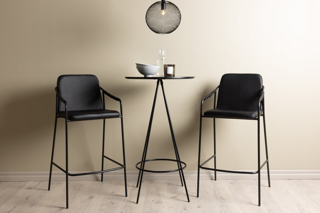 Tvist & Bistro Barstolar + Barbord Svart