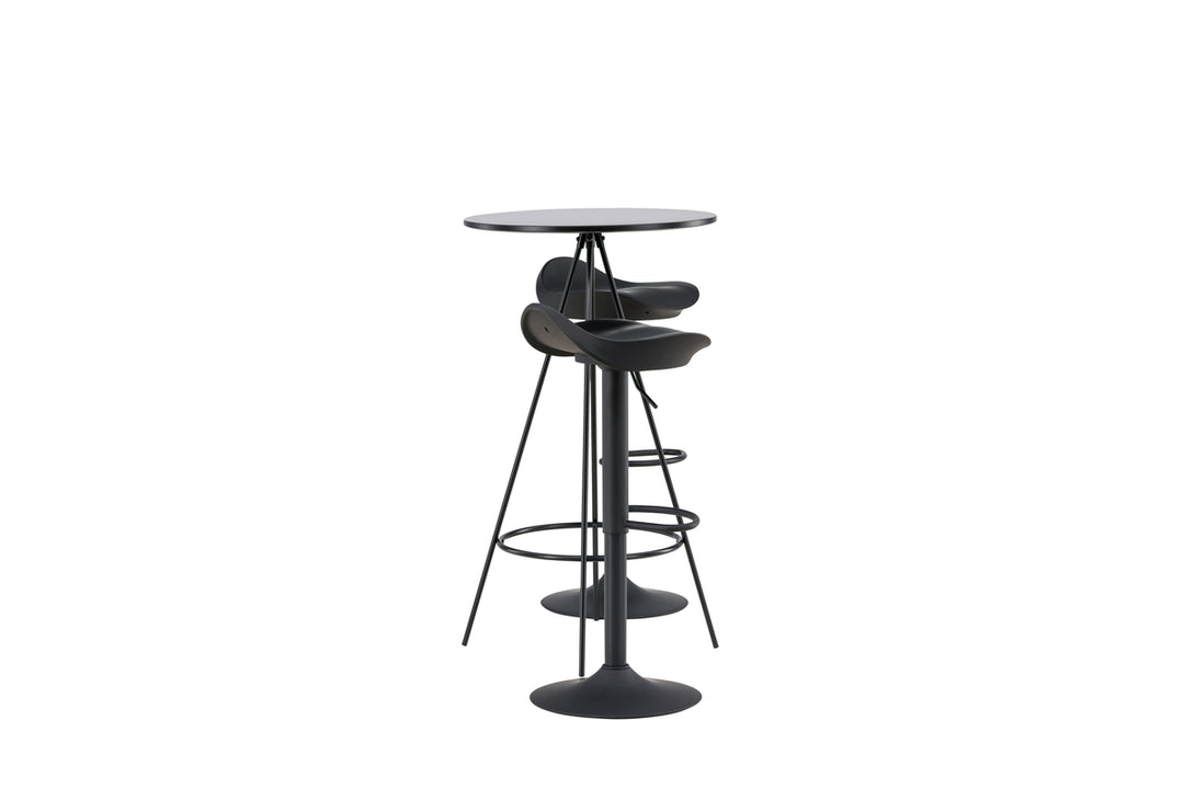 Adesto & Bistro Barstolar + Barbord Svart
