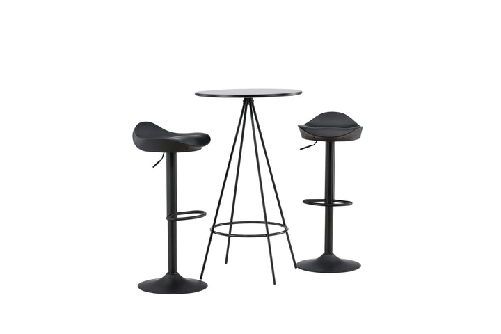 Adesto & Bistro Barstolar + Barbord Svart
