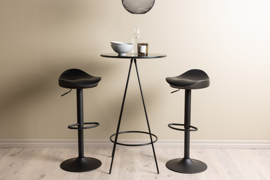 Adesto & Bistro Barstolar + Barbord Svart
