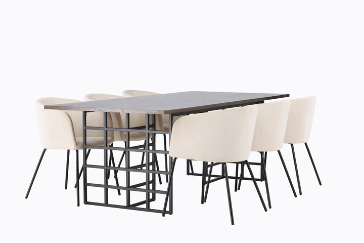 Berit & Ystad Matgrupp Beige/Mocka