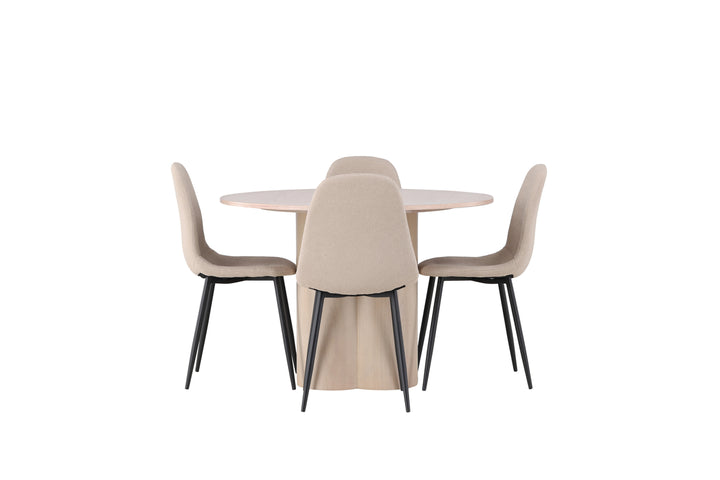 Olivia & Polar Matgrupp Vitputsad/Beige