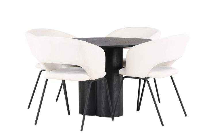 Olivia & Day Matgrupp Svart/Off-white