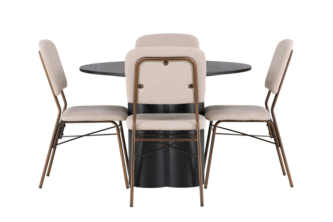 Olivia & Seda Matgrupp Svart/Beige
