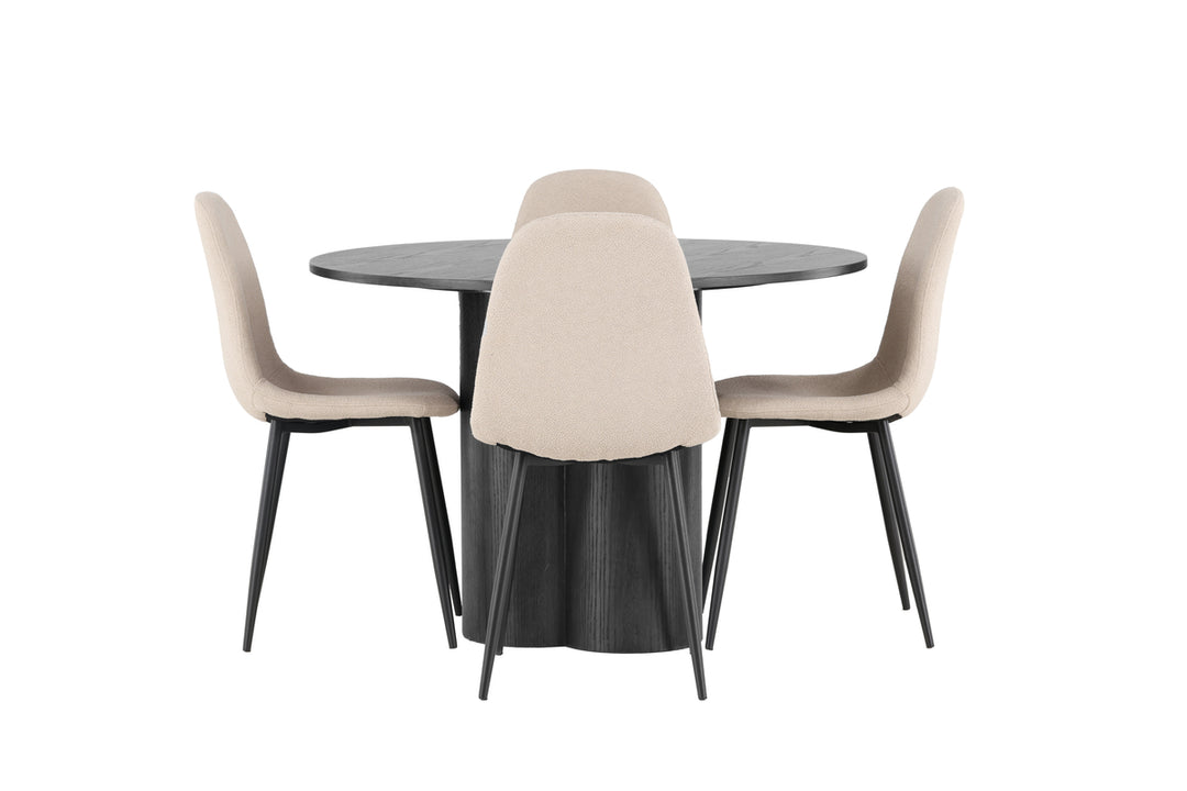 Olivia & Polar Matgrupp Svart/Beige