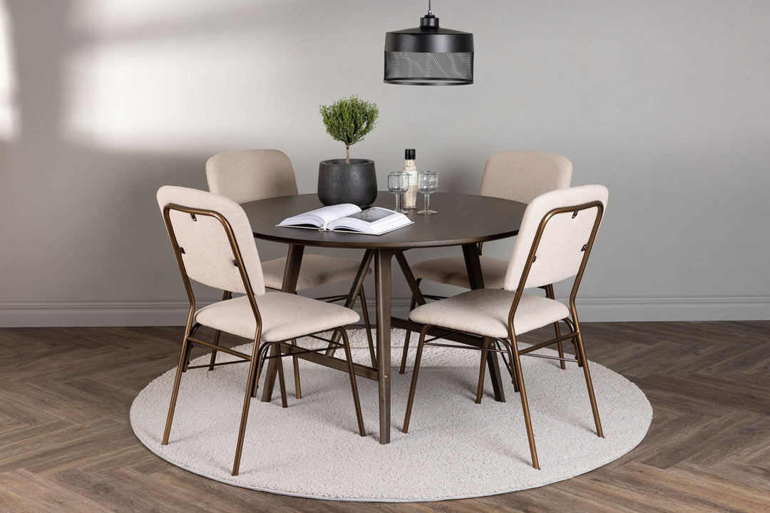 Kaseidon & Seda Matgrupp Mörkbrun/Beige