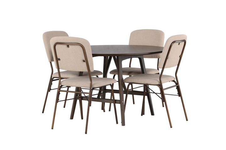 Kaseidon & Seda Matgrupp Mörkbrun/Beige