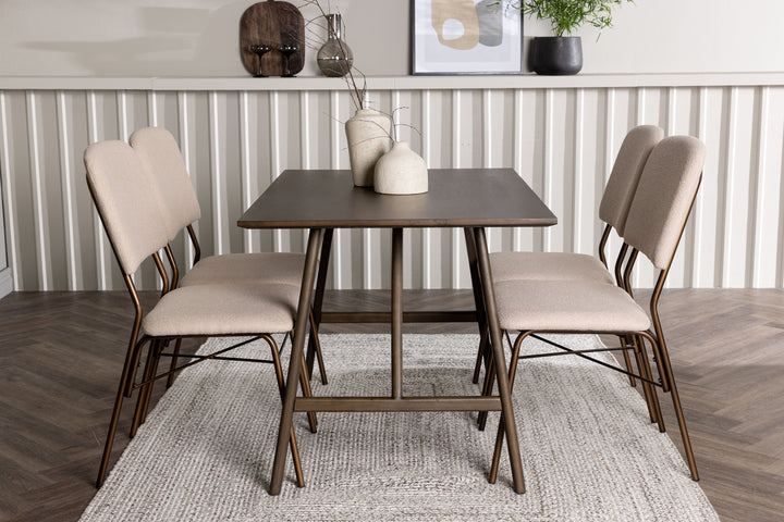 Kaseidon & Seda Matgrupp Mörkbrun/Beige