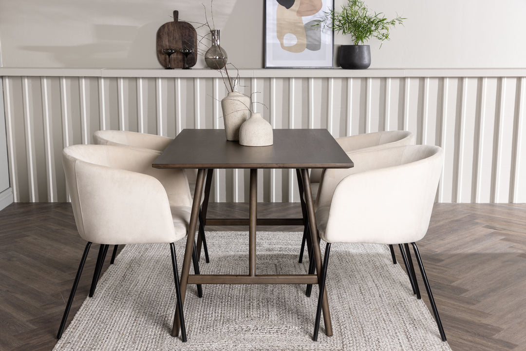 Berit & Kaseidon Matgrupp Beige/Mörkbrun