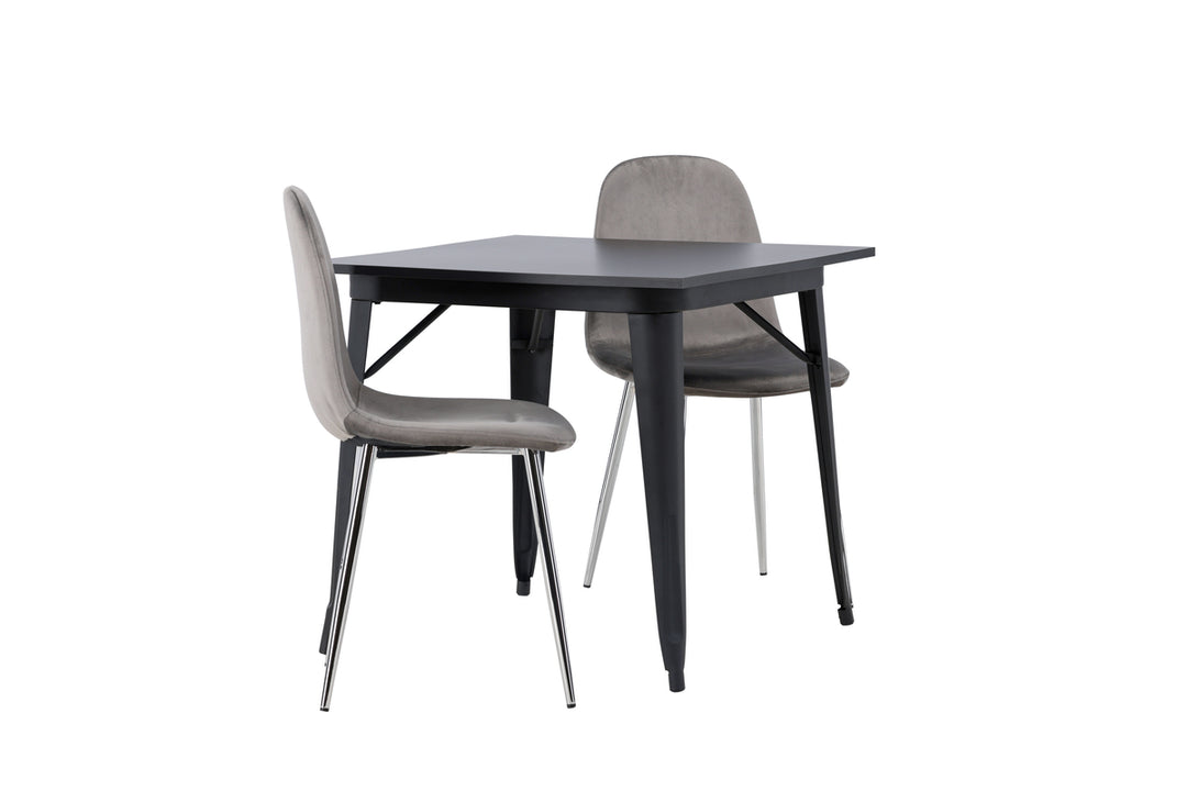 Tempe & Eva Matgrupp Svart/Ljusgrå