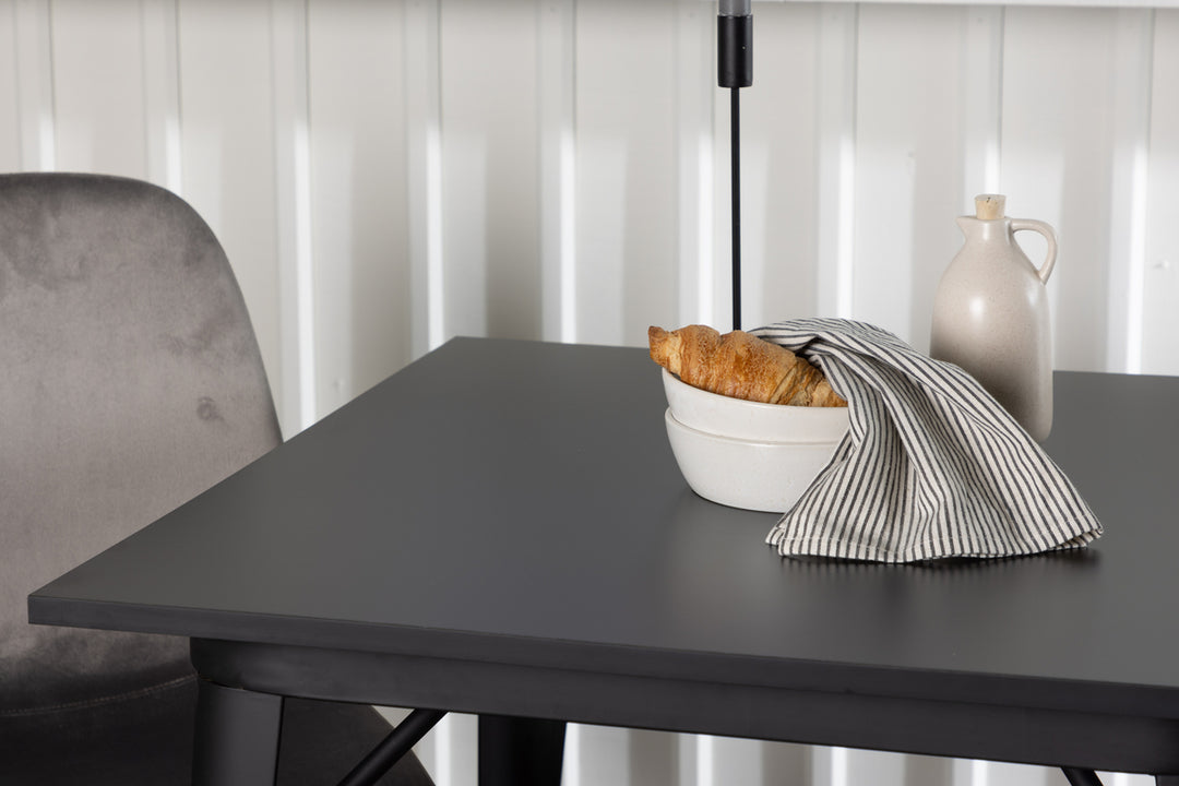 Tempe & Eva Matgrupp Svart/Ljusgrå