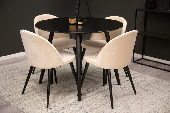 Velvet & Plaza Magrupp Beige/Svart
