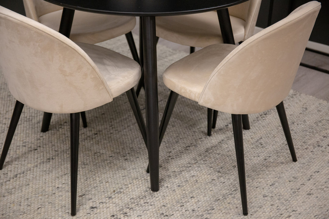 Velvet & Plaza Magrupp Beige/Svart