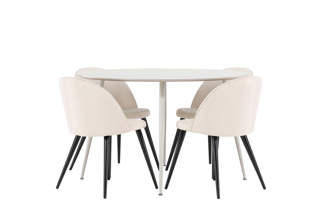 Velvet & Plaza Matgrupp Beige