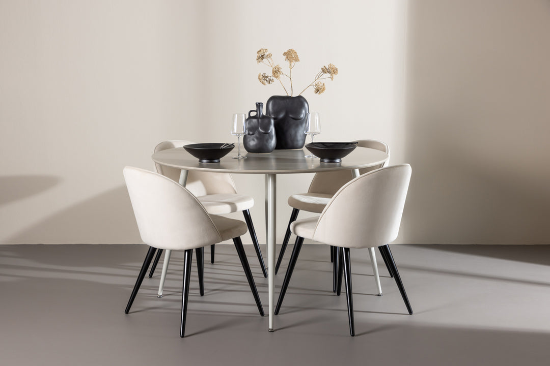 Velvet & Plaza Matgrupp Beige