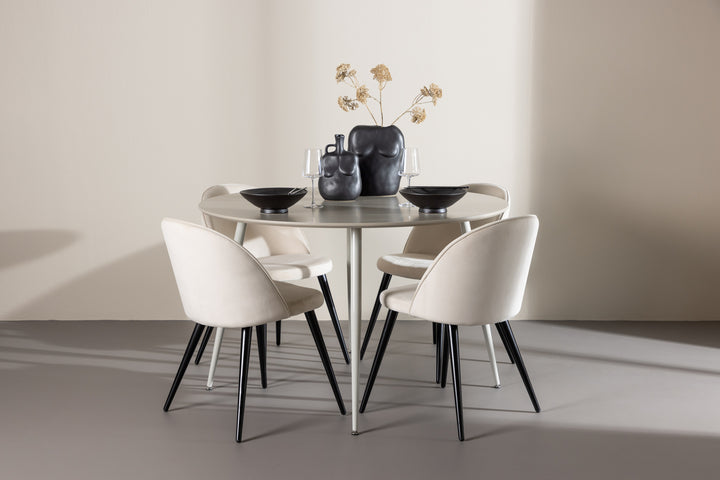 Velvet & Plaza Matgrupp Beige