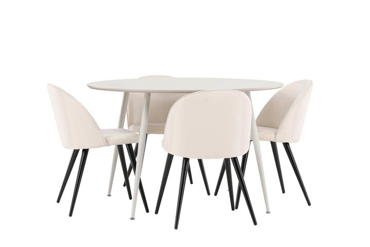 Velvet & Plaza Matgrupp Beige