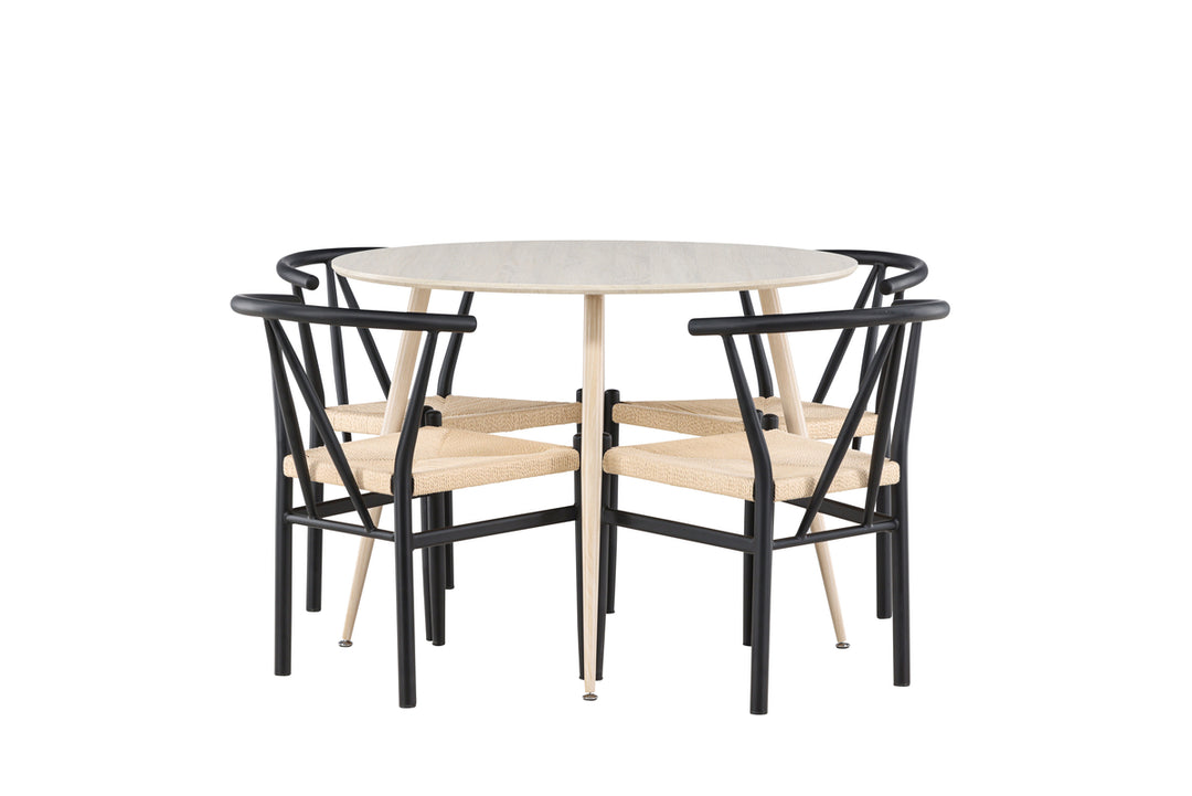 Alfons & Plaza Matgrupp Svart/Vitputsad