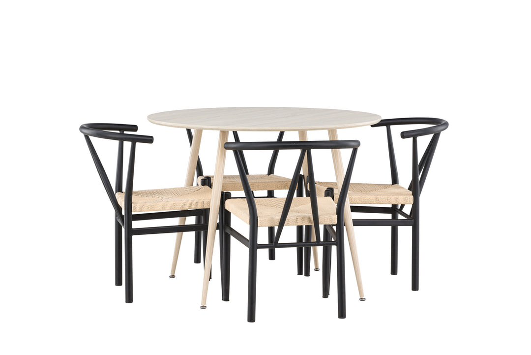 Alfons & Plaza Matgrupp Svart/Vitputsad