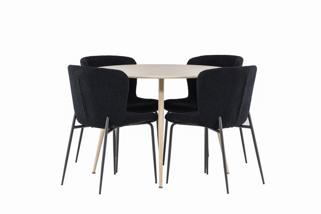 Plaza & Modesto Matgrupp Vitputsad/Svart