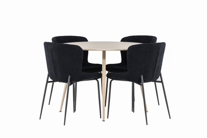 Plaza & Modesto Matgrupp Vitputsad/Svart