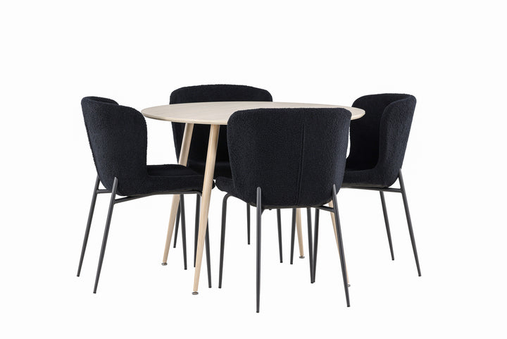 Plaza & Modesto Matgrupp Vitputsad/Svart