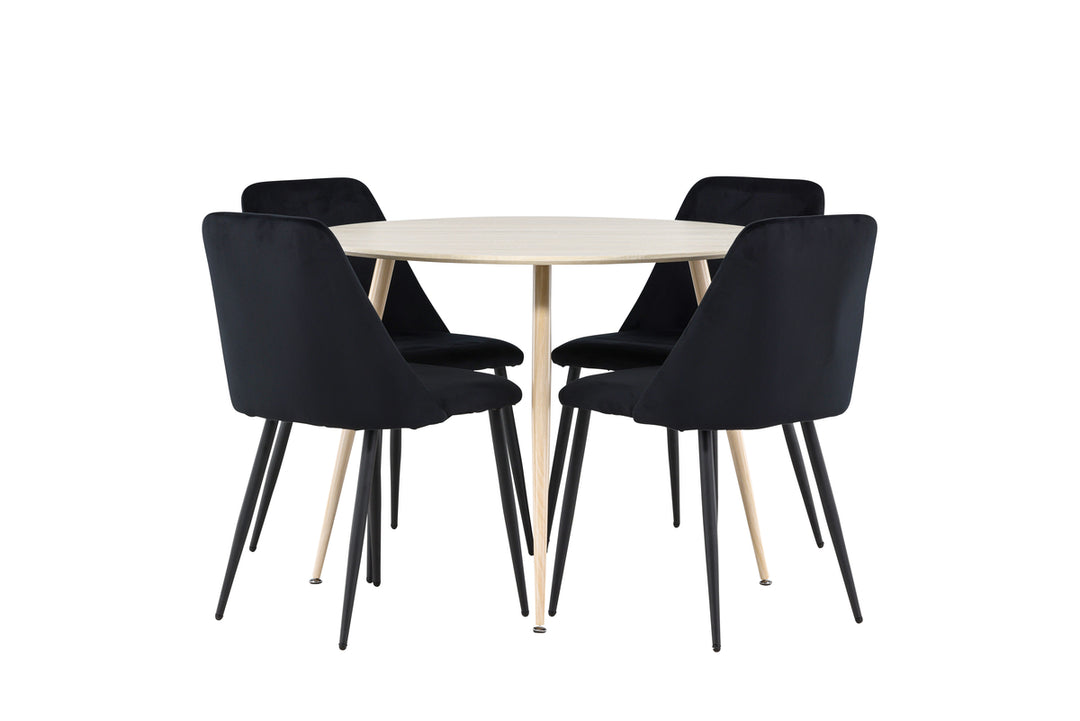 Night & Plaza Matgrupp Svart/Vitputsad