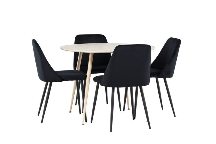 Night & Plaza Matgrupp Svart/Vitputsad