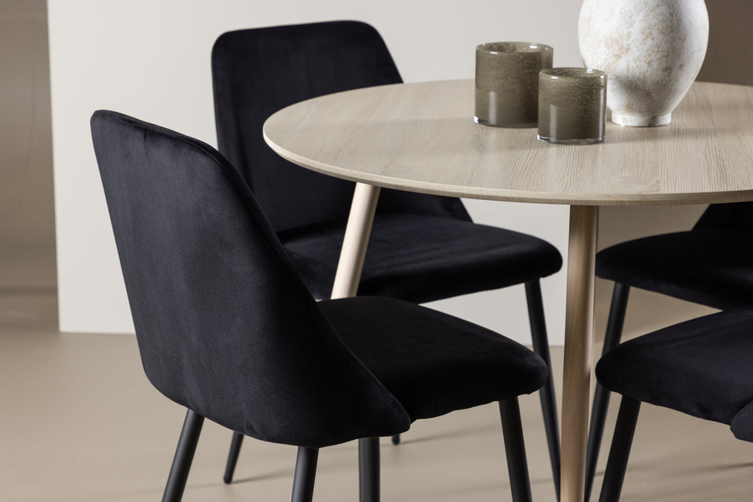 Night & Plaza Matgrupp Svart/Vitputsad