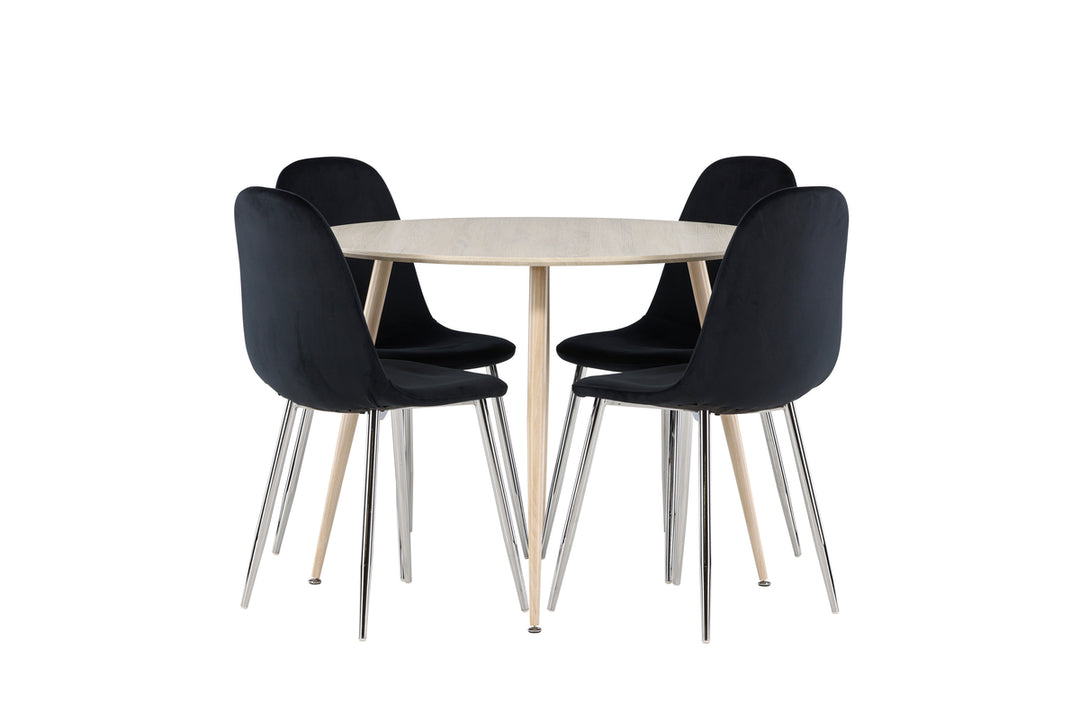 Polar & Plaza Matgrupp Svart/Vitputsad